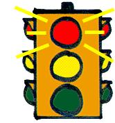 Semafor Červená: Stop, zastavit, uklidnit se. Žlutá: Jaké jsou možnosti? Jaké jsou jejich následky? Co je nejvýhodnější?