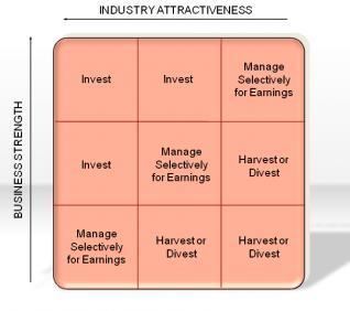 Portfolio Management Model GE / McKinsey Multifactor Portfolio Matrix Matice tzv.