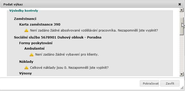 Pokud po výkazu existují chyby, které brání podání výkazu, musíte výkaz odemknout, chyby opravit a znovu přejít