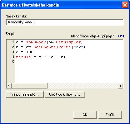 27 4.6 Nápověda k programu OM-Link Uživatelské kanály a akce Po vytvoření nového on-line připojení nabízí okno Správa připojení několik měřitelných kanálů (Základní zobrazení, Kanál 1 až N, příp.