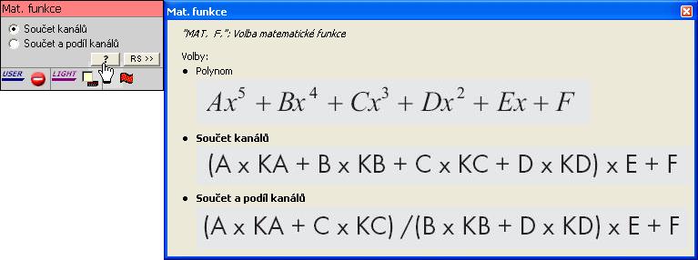 47 Nápověda k programu OM-Link Přehled RS funkcí U mnoha přístrojů OM lze většinu parametrů zjišťovat a nastavovat mj. pomocí speciálních příkazů, tzv. RS funkcí. RS funkcemi lze též spouštět výkonné funkce přístroje.