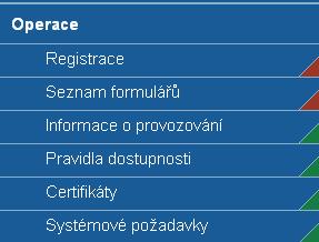 3.4.3. Úvodní nabídka aplikace Benefit7 Po spuštění aplikace na www.eu-zadost.cz, se otevře uživateli nabídka Úvod, která slouží k registraci nového uživatele a k přihlášení již stávajícího uživatele.