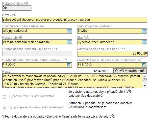 Textové pole na této záložce je možné otevřít za pomoci tlačítka Otevřít v novém okně ve větším měřítku pro lepší práci s textem a využít následně i kontrolu pravopisu.