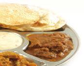 300 g CHICKEN THALI Mix veg, dal tarka + 1 kuřecí maso v omáčce na výběr, raitha, rice, naan Mix veg, dal tarka + 1 chicken dish on your choice, raitha, rice, naan 189,- 46.