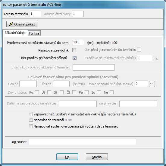 Nastavení spolupráce s programem ADS Pro správnou funkci terminálu s docházkovým a přístupovým SW ADS je třeba nastavit v programu seznam připojeného hardware a nakonfigurovat jeho parametry.