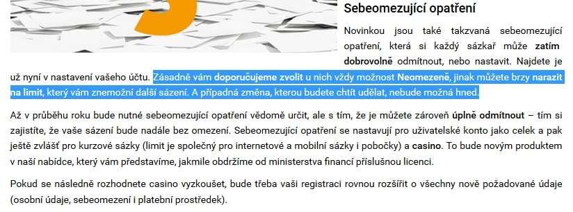 Takové výzvy směrem k hráčům postupují proti smyslu zákona a mohou být podle MF klasifikovány jako správní delikt podle 123 odst. 1 b) ZHH.