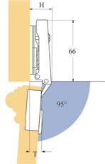 klipovou technikou tloušt ka dveří od 5 mm průměr misky 35 mm s pružinou