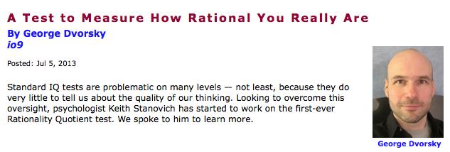 Rationality Quotient Test.