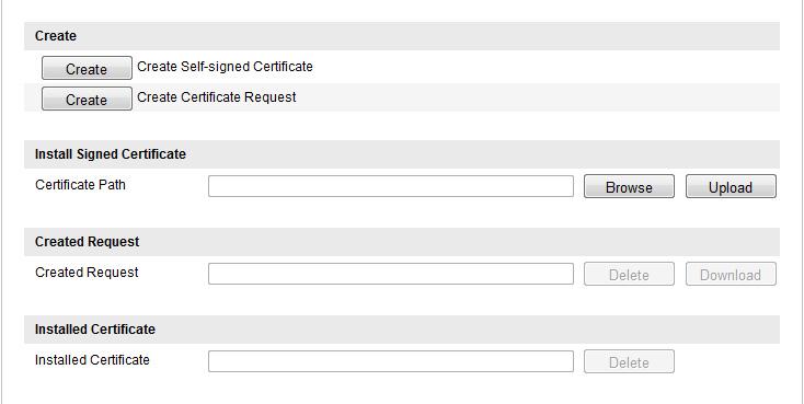 Obrázek 5 22 Vytvoření certifikátu podepsaného svým držitelem 2) Zadejte zemi, název a IP adresu hostitele, platnost a jiné údaje.