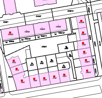 Obrázek 12: Ukázka definičních bodů adresních míst Obrázek 13: Ukázka definičních bodů parcel Obrázek 14: Ukázka definičních bodů stavebních objektů a polygonů budov z katastrální mapy V případě