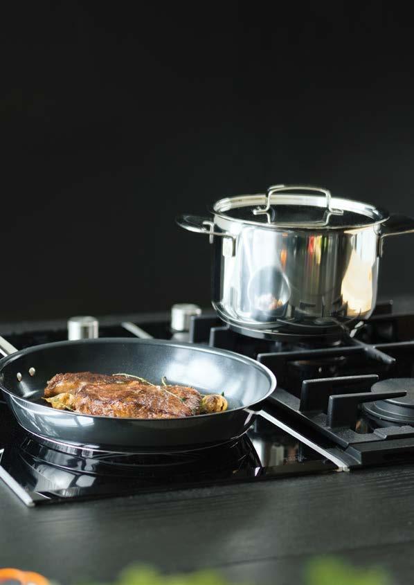 All Steel nabízí nádobí pro speciální příležitosti. Veškeré nádobí zaručuje, že vaše jídlo bude vždy perfektně usmažené.