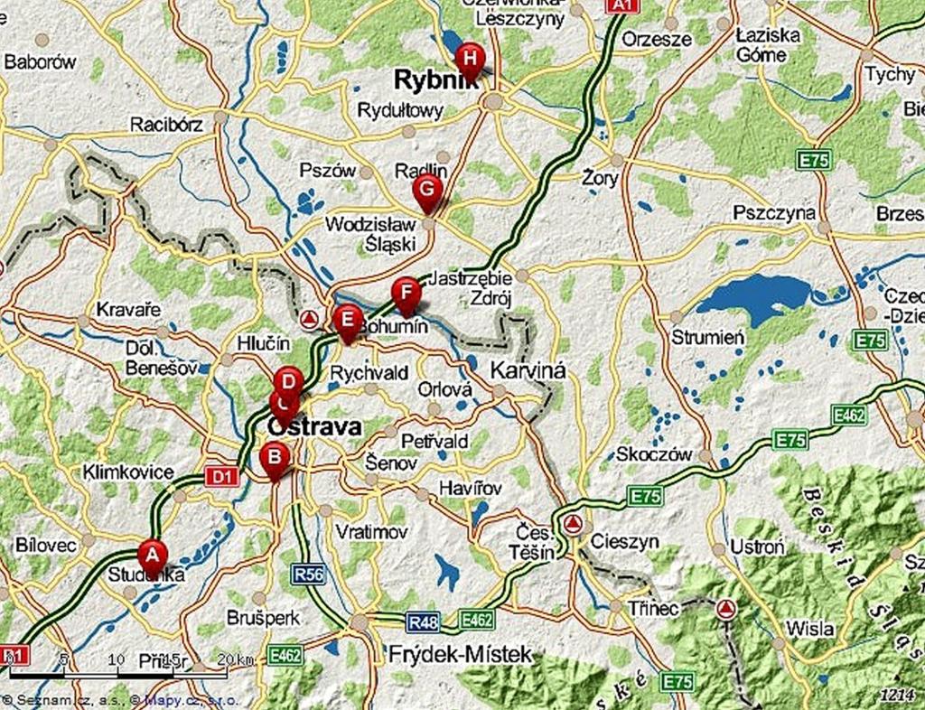 1 Obr. 2. Průměrné koncentrace v mg m 3 a imisní zatížení v % v termínech s uvedeným směrem proudění s trváním 2 hod.