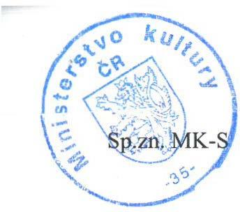 10493/2018 OPP Ministerstvo kultury vydává na základě zmocnění podle 26 odst. 2 písm. j) zákona č. 20/1987 Sb.