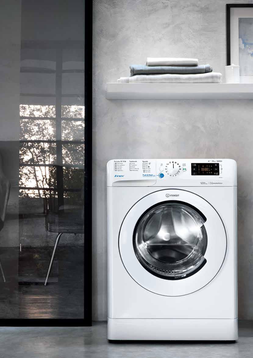 JEDNODUCHOST PRO KAŽDÉHO AUTOMATICKÁ PRAČKA Důvěra k výkonu automatické pračky: to je to, co nová pračka Innex nabízí je navržena pro každodenní praní prádla