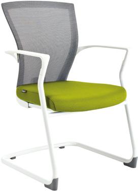 Jednací židle ctí bílou linii kancelářské židle MERENS WHITE. Spolu tvoří nepřehlédnutelný interiérový prvek. Její pohodlí oceníte zejména při dlouhodobém sezení.