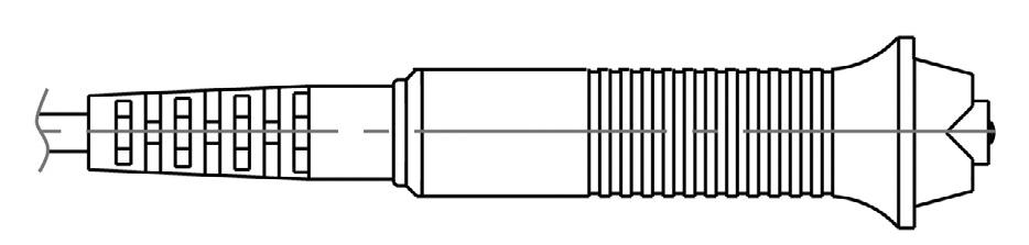 TLOUŠŤKOMĚRY POVLAKŮ VŠECH TYPŮ THICKNESS GAUGES OF ALL TYPES OF COATINGS NF4 Sonda pro měření silných dielektrických povlaků (do 60 mm) na kovových podkladech.