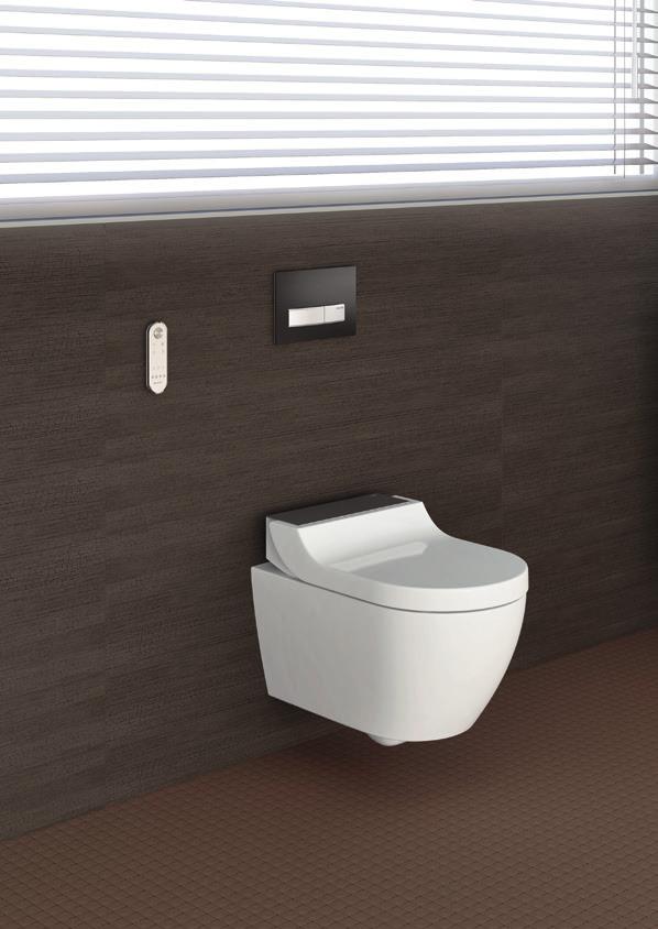 Súčasťou kompletného zariadenia je WC misa bez splachovacieho okraja Rimfree, ďalej účinné odsávanie zápachu, ergonomicky tvarované vyhrievané WC sedadlo, osušenie teplým vzduchom a jednoduché