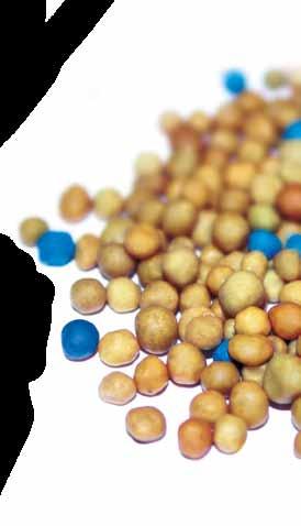 Princip obalovaných hnojiv Obalovaná hnojiva společnosti ICL Specialty Fertilizers se skládají z jemných granulí NPK a obsahují dle konkrétního produktu stopové prvky a přídavek hořčíku.