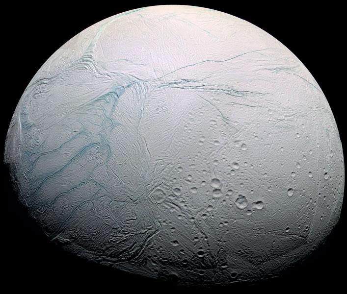 ENCELADUS Discovered by William Herschel Date of discovery 1789 Mass (kg) 8.40e+19 Mass (Earth = 1) 1.4056e-05 Equatorial radius (km) 250 Equatorial radius (Earth = 1) 3.