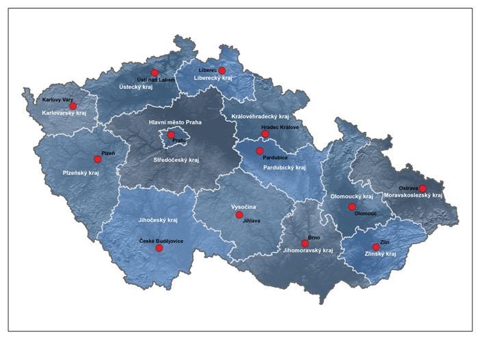 CENTRUM PRO REGIONÁLNÍ ROZVOJ ČESKÉ REPUBLIKY Síť poboček pro IROP - v každém krajském