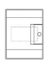 32 ROZVODNICE CELOPLASTOVÉ A OCELOPLASTOVÉ MISTRAL, UK500, AT, U System pro E comfort MISTRAL65 Rozměrové výkresy 232 155 152 117 8 modulů 430