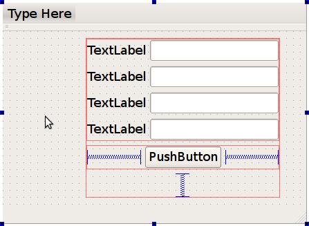 Qt Creator - jak expandovat layout Po vytvoření layoutu klikneme pravým tlačítkem myši na plochu