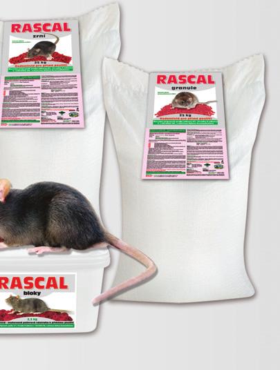 účinnost nástrah na potkany než na myši.
