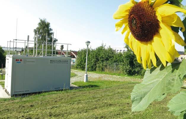 Stanice automatizovaného imisní monitoringu Ostrava-Poruba. The Ostrava-Poruba Automatic monitoring station.