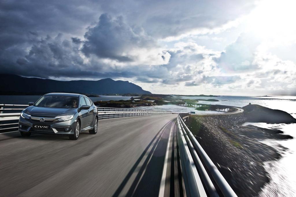 SÍLA K PODÁVÁNÍ VÝKONŮ Zkonstruovali jsme nový motor, který poskytuje modelu Civic hospodárnost a výkon odpovídající jeho vzhledu. Můžete si vybrat mezi benzinovým motorem 1.
