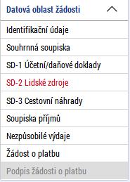 Dílčí soupiska dokladů v CSSF14+ předána z ISKP14+ 3.