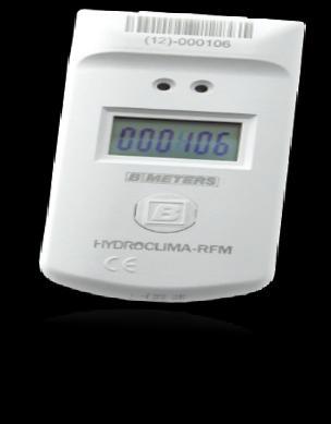 Rozdělovač topných nákladů HYDROCLIMA Funkce Počítání jednotek spotřeby radiátorů Záznam jednotek měsíční