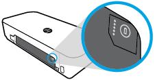 Použití baterie tiskárny K tiskárně je dodávána lithium-iontový nabíjecí baterie, kterou lze vložit do zadní části tiskárny. Umístění znázorňuje obrázek Pohled zezadu.