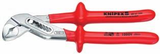 87 knipex cobra Vde, kleště pro Vodní čerpadla hightech, 95 kabelové nůžky, s dvojitým břitem Délka Čelisti Rukojeť 87 26 250 250 izolace nanášená,