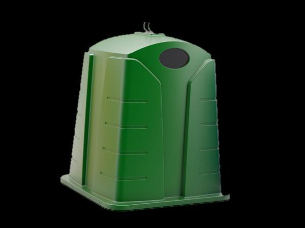 Kontejner 1 500 l polyethylenový (sklo) Polyethylenový zelený kontejner Objem: 1 500 l