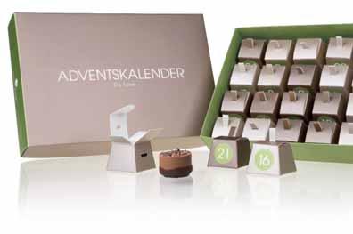 ADVENTNÉ KALENDÁRE 3732 ADVENTNÝ KALENDÁR DE LUXE GREEN Rozmery balenia: 260 175 50 mm Hmotnosť netto: 288 g Cena bez DPH: 25,20 EUR Čas čakania