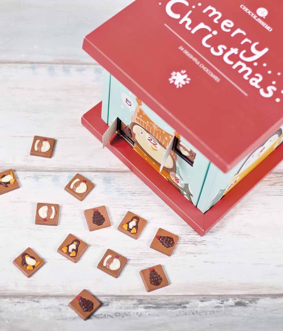 ADVENTNÉ KALENDÁRE 3643 ADVENTNÝ KALENDÁR MINI Rozmery balenia: 180 143 34 mm Hmotnosť netto: 180 g Cena