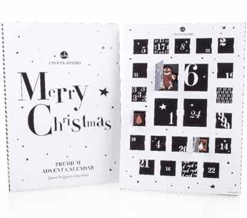 ADVENTNÉ KALENDÁRE 3930 ADVENT CALENDAR BLACK Rozmery balenia: 425 300 13 mm Hmotnosť netto: 180 g