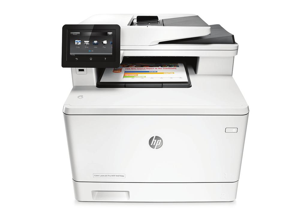 Datový list Řada barevných multifunkčních tiskáren HP LaserJet Pro M477 Ohromující rychlost. Pevné zabezpečení.
