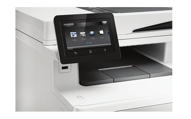 Tato barevná multifunkční tiskárna dokončí klíčové úlohy rychleji a ochrání vaše tiskové úlohy před hrozbami.