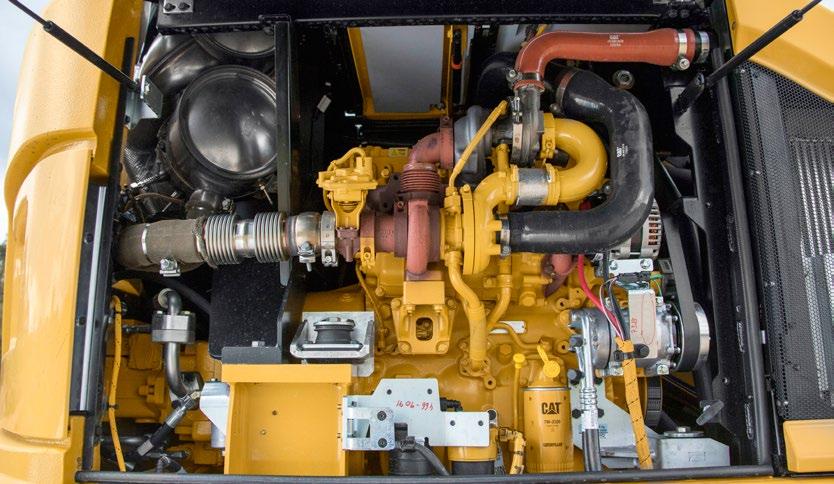 Transparentní řešení emisí, které funguje Motor Cat C4.4 ACERT splňuje současné emisní normy EU IV, aniž by způsoboval přerušování prováděných prací.