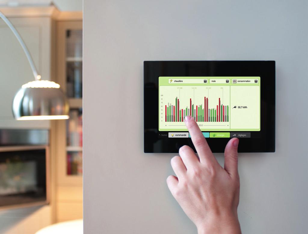Vizualizácia Úsporná elektroinštalácia novej generácie Niko Home Control umožňuje sledovať spotrebu energie v