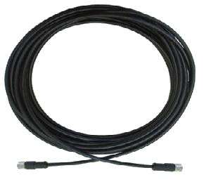 stíněný propojovací kabel, přímý konektor pro RX f 5 m E-817-5 Připojovací kabel k externímu reléovému modulu M12 / 4piny stíněný kabel, 2 přímé konektory pro TX-Rel 021/ 022 10 m E-94-10 M12 / 5piny
