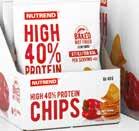Vychutnejte si křupavé chipsy, doslova nabité prvotřídním proteinem, kterého obsahují celých 40 % (u příchutě sůl dokonce 42 %!).
