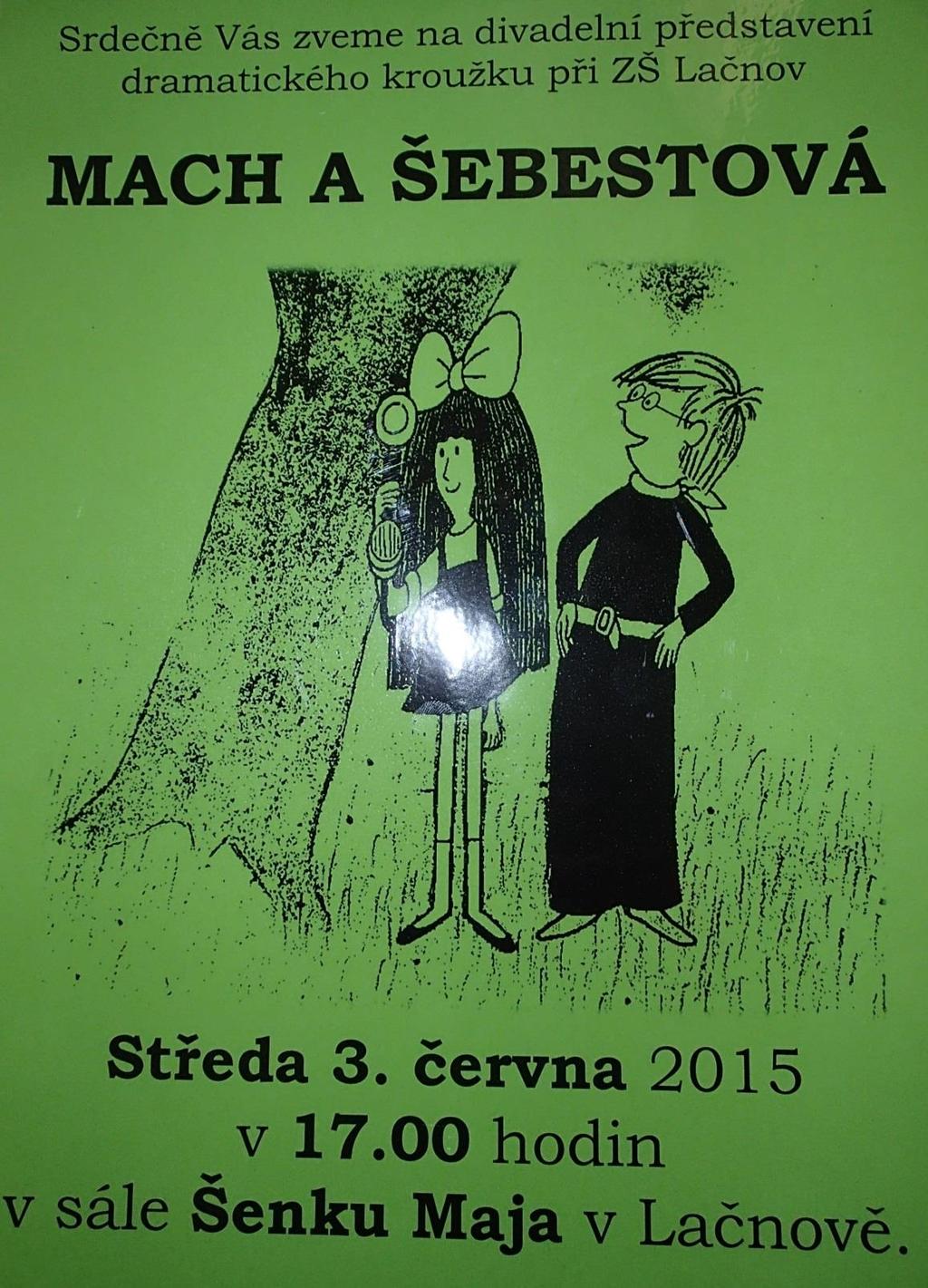 Plakát na divadelní představení Představení mimo naši půdu 2 představení - Mateřská