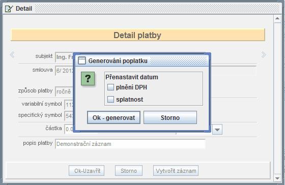 58 11) Tlačítkem Ok-generovat se spustí