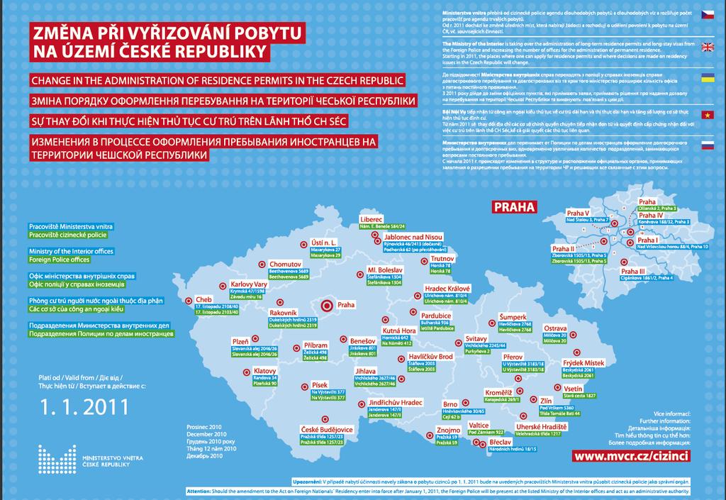 Regionální pracoviště MV pro agendu