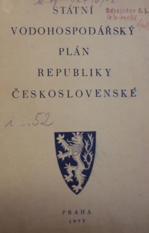 1948-1958 voda stává se základním pilířem budováni socialismu v naší vlasti Státní vodohospodářský plán 1948-53 Inventarizace zdrojů Inkluzivní, ale podklad plánu přehrad bude zjištěna možnost