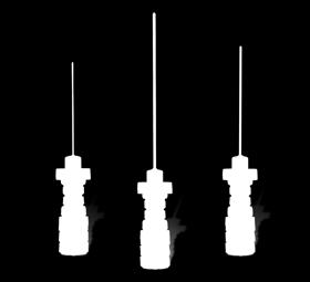 Epidurální anestezie Tuohy pediatrické epidurální jehly Perican Paed Tři různé velikosti jehel (1,3 mm/18 G; 0,9 mm/20 G; 0,7 mm/22 G) K zavedení katetru na kontinuální analgezii i pro jednorázové