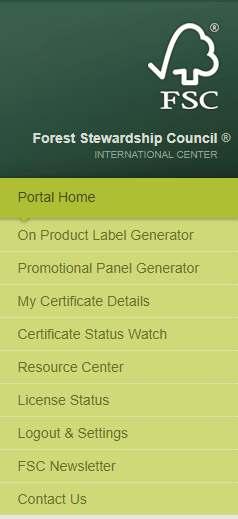 FSC Trademark Portal Použití na výrobku: Pro značení na výrobku zvolte On Product Label Generator Propagační