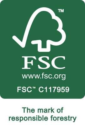 Prvky na propagačním štítku Organizace může použitím ochranných známek FSC